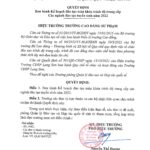 369QĐ-CĐSP Ban hành kế hoạch toàn khóa trình độ Tc các ngành đào tạo năm 2022