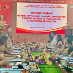 Sinh hoạt chuyên đề mẫu của chi bộ Phòng Quản lý đào tạo và Khoa học công nghệ thuộc Đảng bộ Trường Cao đẳng Sư phạm Lạng Sơn