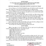 QĐ355 – QĐ công nhận thí sinh trúng tuyển khối GDNN trình độ CĐCQ