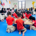 Sinh viên ngành Giáo dục Mầm non tham gia hoạt động thực tế tại trường Mầm non 8/3 thành phố Lạng Sơn