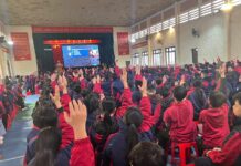 Trường TH&THCS Lê Quý Đôn tổ chức sinh hoạt dưới cờ với chủ đề “Dấu son lịch sử của Quân đội Nhân dân Việt Nam anh hùng”