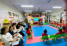 Sinh viên năm thứ Nhất ngành Giáo dục mầm non tham gia thực tế tại Trường Mầm non 19/5